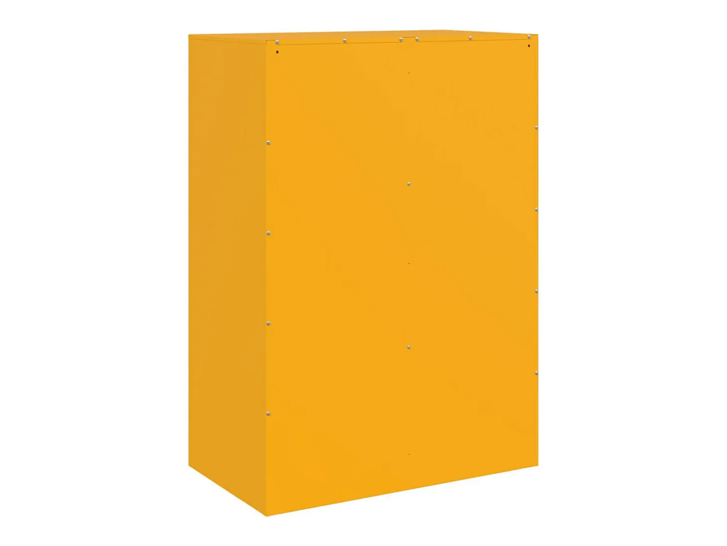 Aparador buffet cómoda armario mueble organizador cocina salón salón amarillo mostaza 67 x 39 x 95 cm acero Amarillo 02_0035703