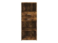 Aparador buffet cómoda armario mueble organizador cocina salón salón alto 50 x 42,5 x 124 cm madera contrachapada marrón 02_0033366