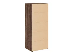 Aparador buffet cómoda armario mueble organizador cocina salón salón alto 50 x 42,5 x 124 cm madera contrachapada marrón 02_0033725
