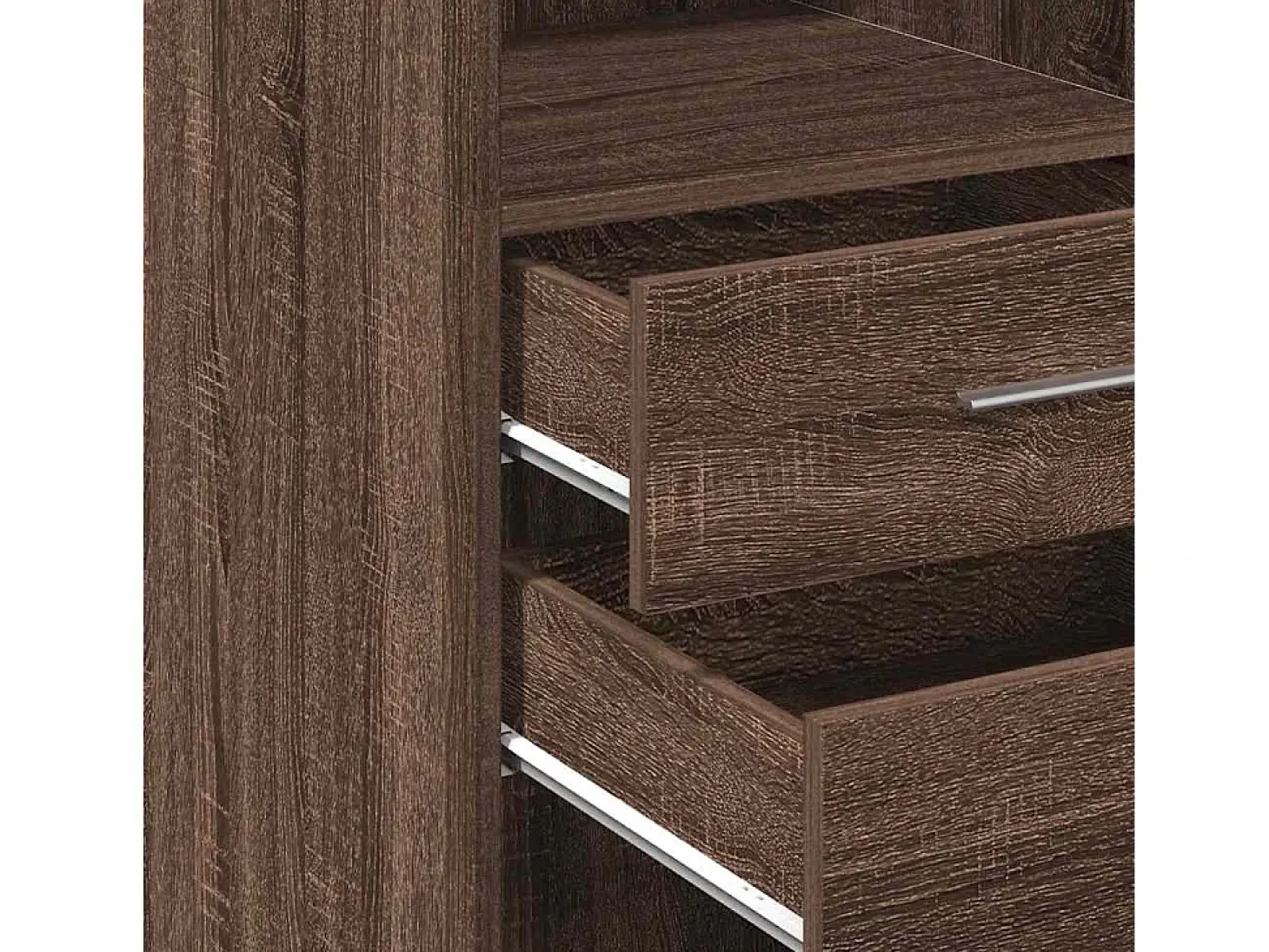 Aparador buffet cómoda armario mueble organizador cocina salón salón alto 50 x 42,5 x 124 cm madera contrachapada marrón 02_0033725