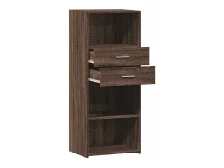 Aparador buffet cómoda armario mueble organizador cocina salón salón alto 50 x 42,5 x 124 cm madera contrachapada marrón 02_0033725