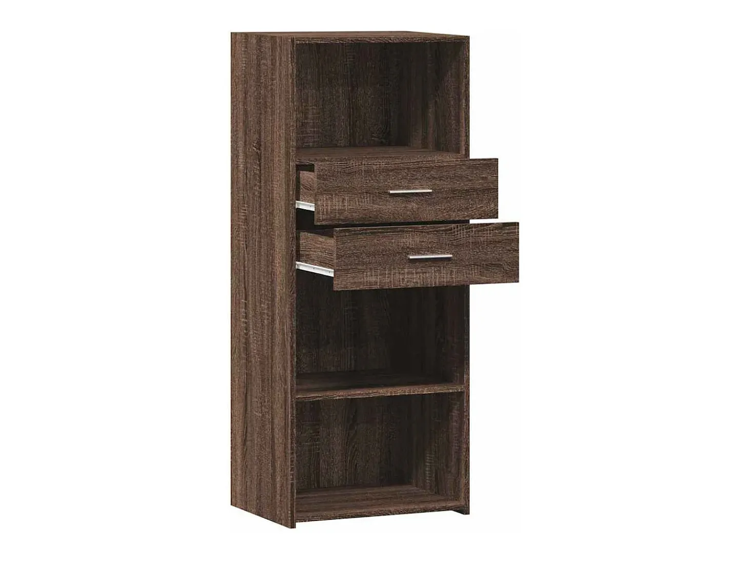 Aparador buffet cómoda armario mueble organizador cocina salón salón alto 50 x 42,5 x 124 cm madera contrachapada marrón 02_0033725