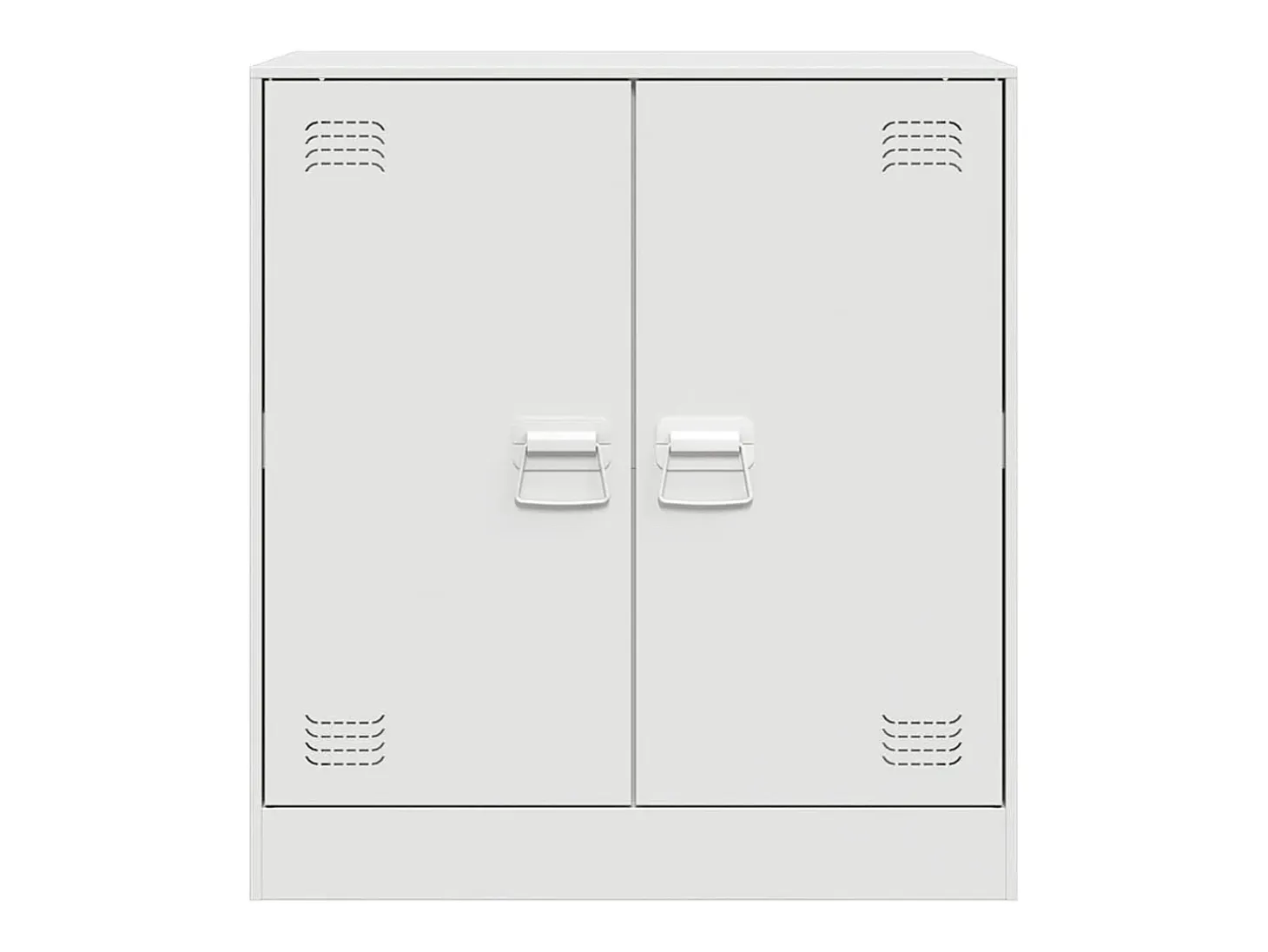 Aparador buffet cómoda armario mueble organizador cocina salón salón 67 x 39 x 73 cm acero blanco 02_0030386