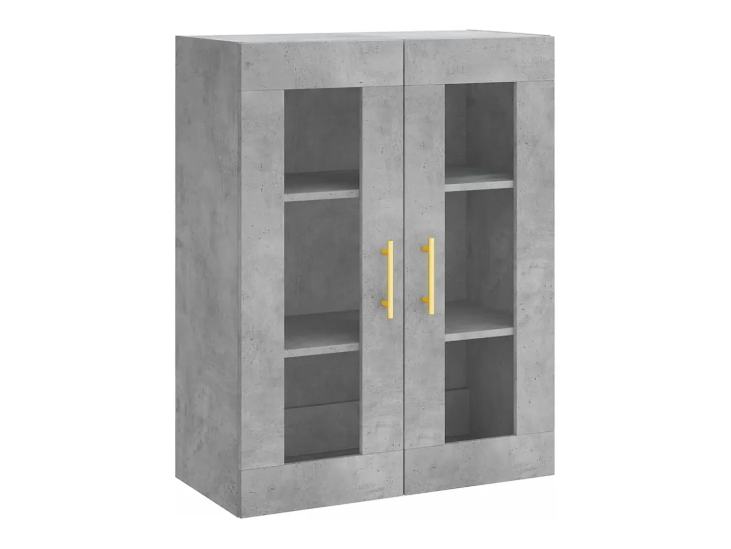Aparador buffet cómoda armario mueble organizador cocina salón salón alto 69,5 x 34 x 180 cm madera contrachapada gris 02_0034627