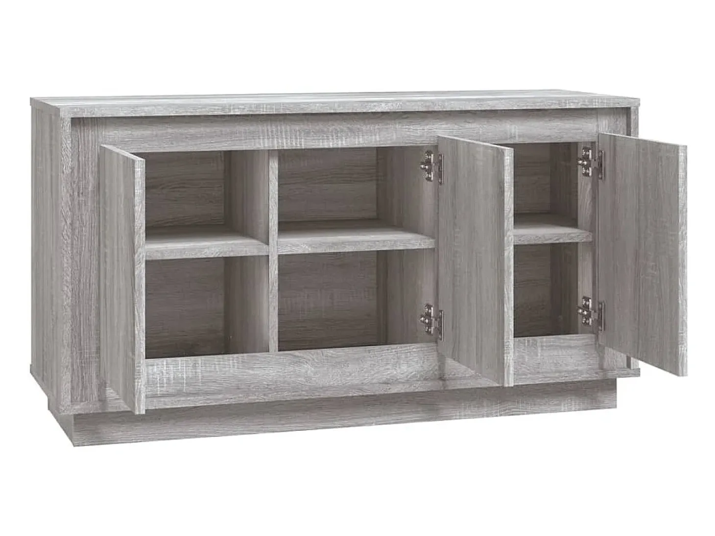 Aparador buffet cómoda armario unidad de almacenamiento organizador cocina salón salonsonoma 102 x 35 x 55 cm madera contrachapada gris 02_0036269