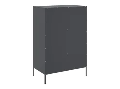 Aparador buffet cómoda armario mueble organizador cocina salón salón alto 68 x 39 x 101,5 cm acero antracita 02_0032208