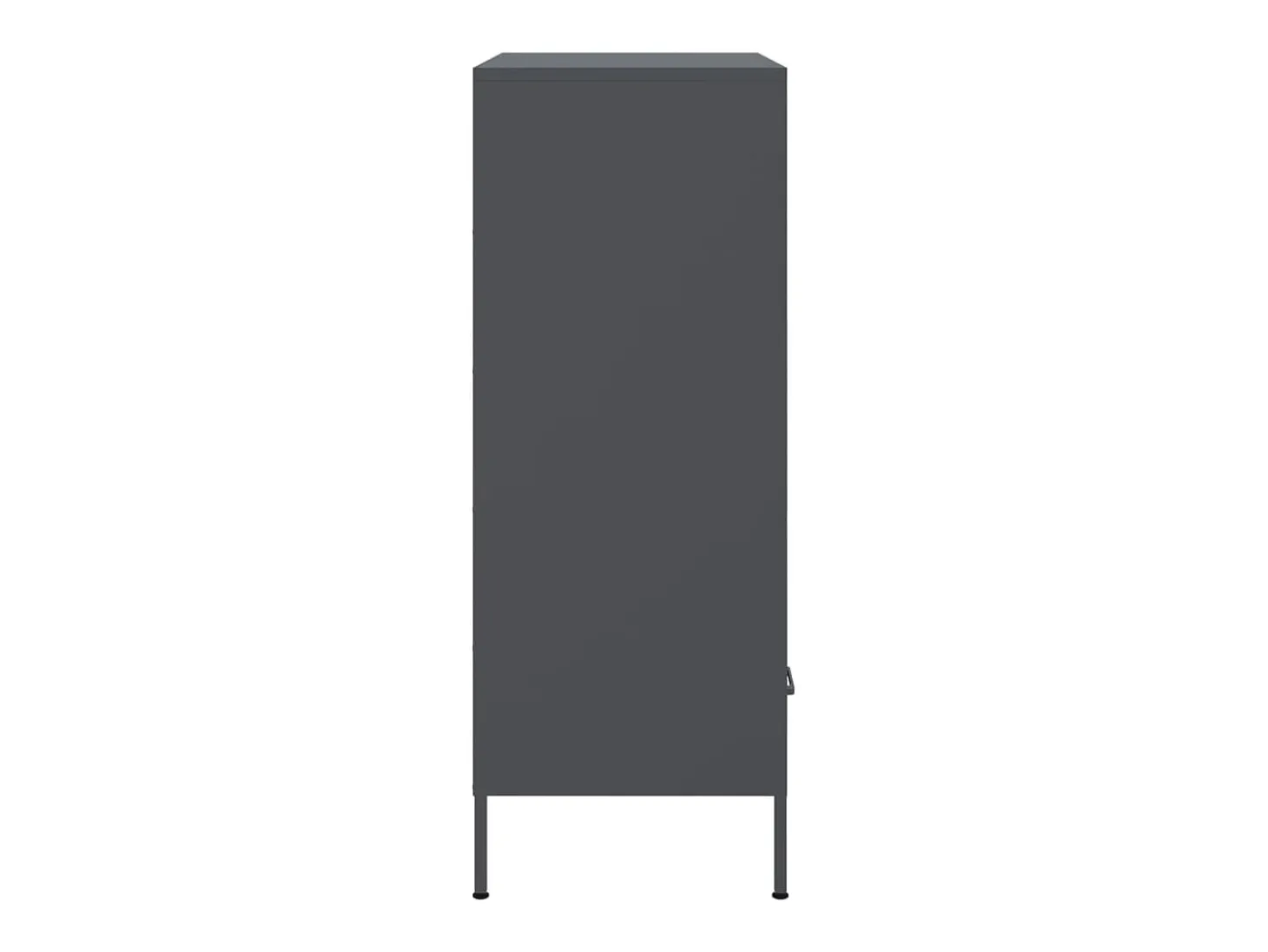 Aparador buffet cómoda armario mueble organizador cocina salón salón alto 68 x 39 x 101,5 cm acero antracita 02_0032208