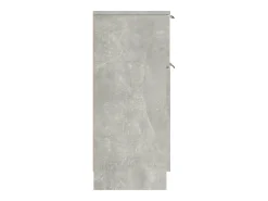 Aparador buffet cómoda armario mueble organizador cocina salón salón juego de 2 30 x 30 x 70 cm madera contrachapada gris 02_0036844