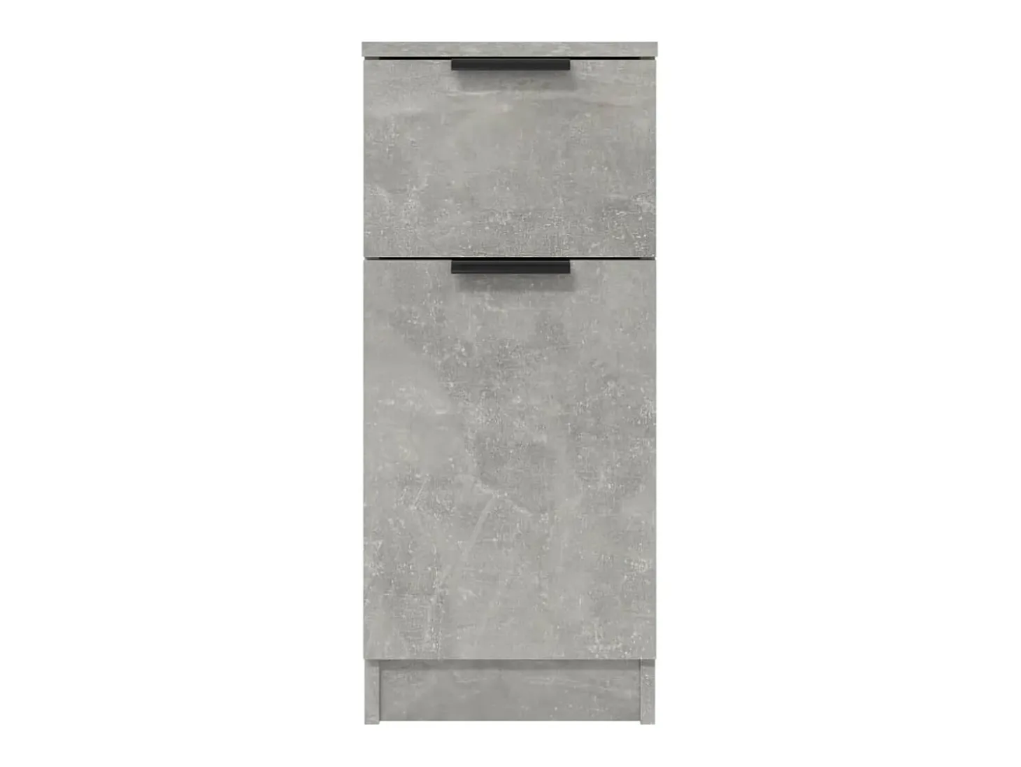 Aparador buffet cómoda armario mueble organizador cocina salón salón juego de 2 30 x 30 x 70 cm madera contrachapada gris 02_0036844