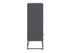 Aparador buffet cómoda armario mueble organizador cocina salón salón alto 68 x 39 x 111,5 cm acero antracita 02_0032210