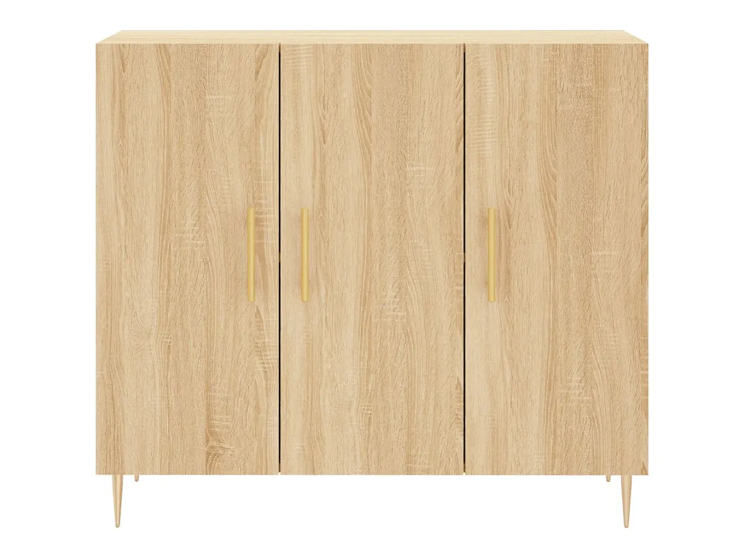 Aparador buffet cómoda armario unidad de almacenamiento organizador cocina salón salón Sonoma 90 x 34 x 80 cm madera contrachapada marrón 02_0031736