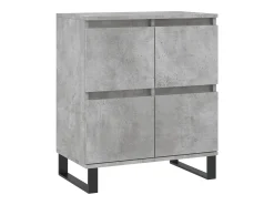 Aparador buffet cómoda armario mueble organizador cocina salón salón juego de 2 madera contrachapada gris 02_0036879