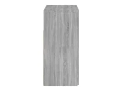 Aparador buffet cómoda armario mueble organizador cocina salón salón con luces LED Sonoma 80 x 35 x 75 cm gris 02_0030081