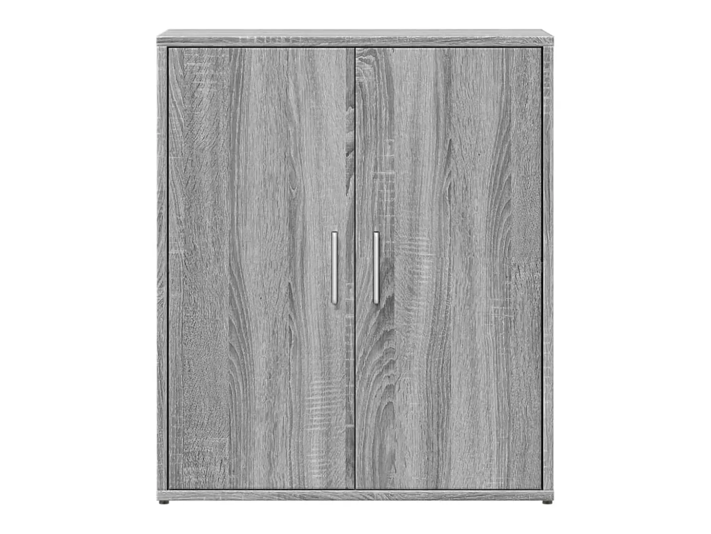 Aparador buffet cómoda armario unidad de almacenamiento organizador cocina salón salón juego de 2 sonoma 60 x 31 x 70 cm madera contrachapada gris 02_0036957