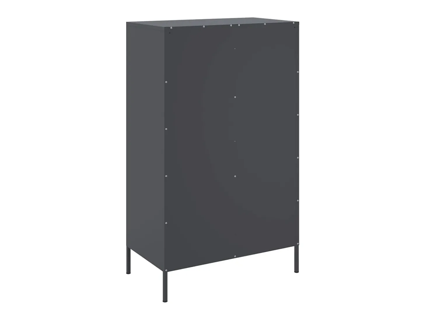 Aparador buffet cómoda armario mueble organizador cocina salón salón alto 68 x 39 x 113 cm acero antracita 02_0032212