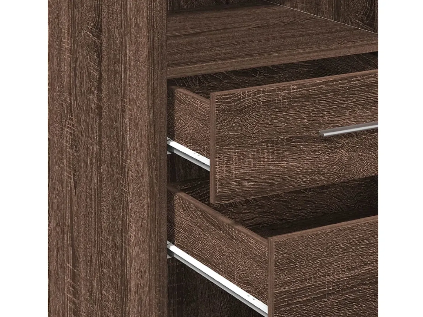 Aparador buffet cómoda armario mueble organizador cocina salón salón alto 45 x 42,5 x 124 cm madera contrachapada marrón 02_0033720