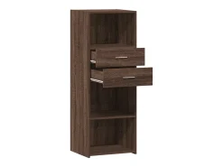Aparador buffet cómoda armario mueble organizador cocina salón salón alto 45 x 42,5 x 124 cm madera contrachapada marrón 02_0033720