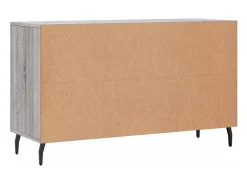 Aparador buffet cómoda armario unidad de almacenamiento organizador cocina salón salonsonoma 100 x 36 x 60 cm madera contrachapada gris 02_0036257