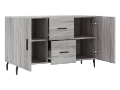 Aparador buffet cómoda armario unidad de almacenamiento organizador cocina salón salonsonoma 100 x 36 x 60 cm madera contrachapada gris 02_0036257