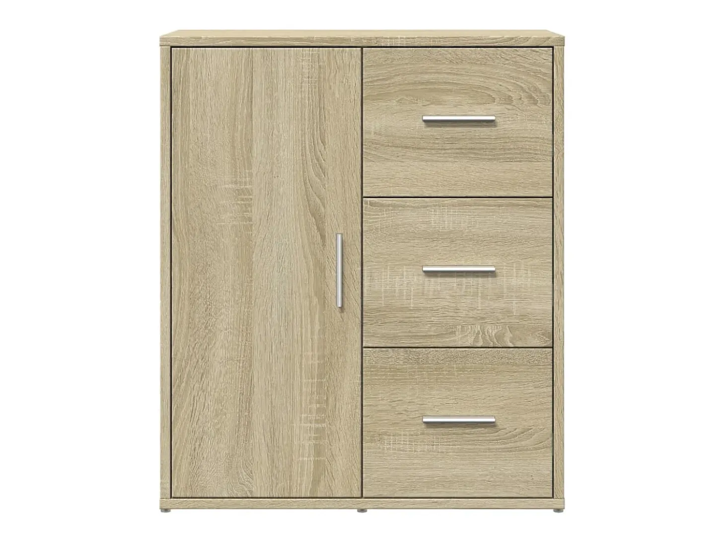 Aparador buffet cómoda armario unidad de almacenamiento organizador cocina salón salón juego de 2 sonoma 60 x 31 x 70 cm marrón madera contrachapada 02_0036817