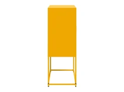 Aparador buffet cómoda armario mueble organizador cocina salón salón alto amarillo mostaza 68,5 x 38,5 x 107 cm acero Amarillo 02_0034731