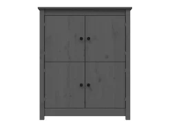 Aparador buffet cómoda armario mueble organizador cocina salón salón 83 x 41,5 x 100 cm madera maciza de pino gris 02_0031807