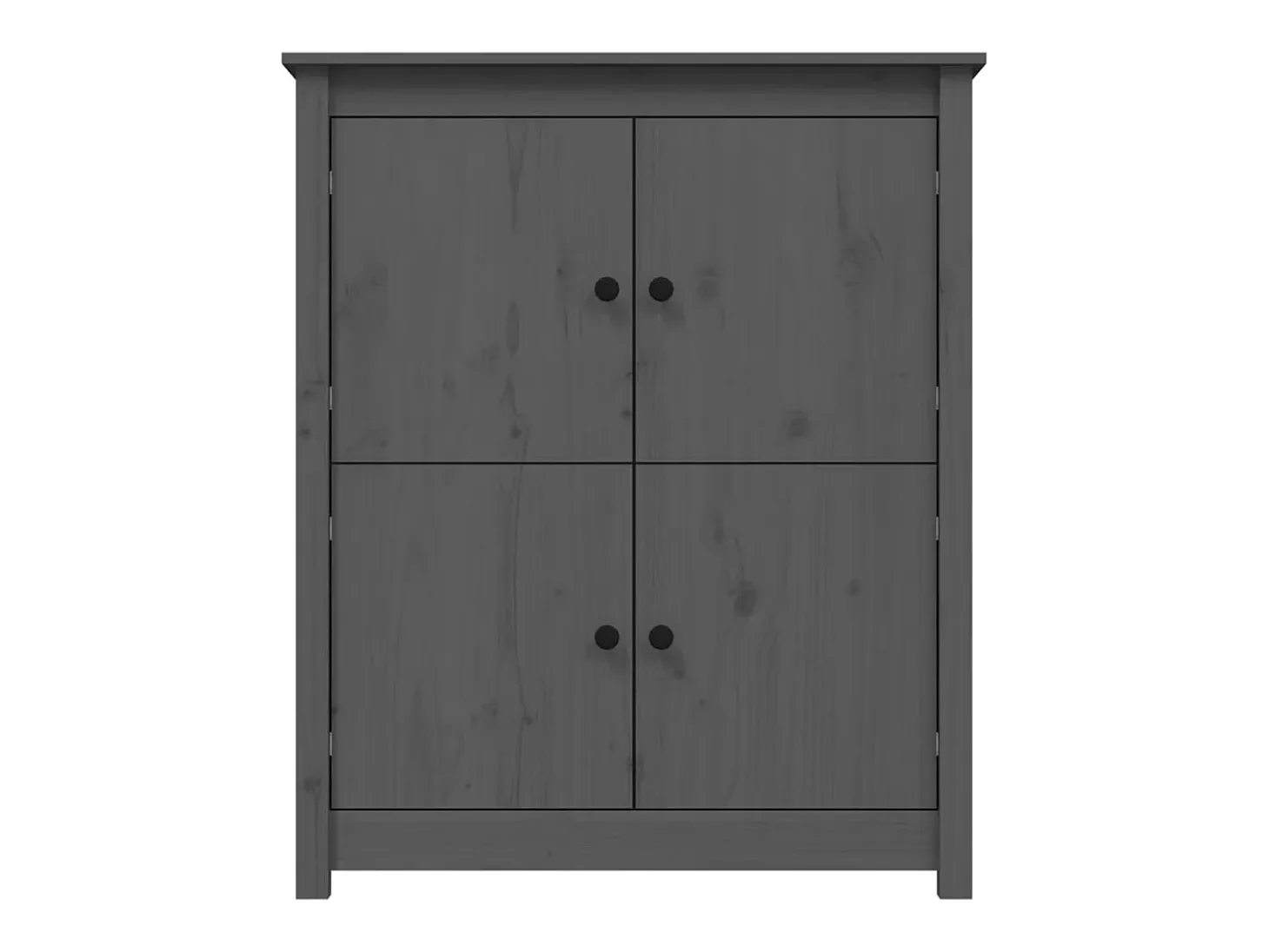 Aparador buffet cómoda armario mueble organizador cocina salón salón 83 x 41,5 x 100 cm madera maciza de pino gris 02_0031807