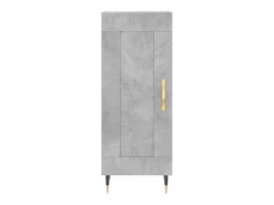 Aparador buffet cómoda armario mueble organizador cocina salón salón alto 34,5 x 34 x 180 cm madera contrachapada gris 02_0034273