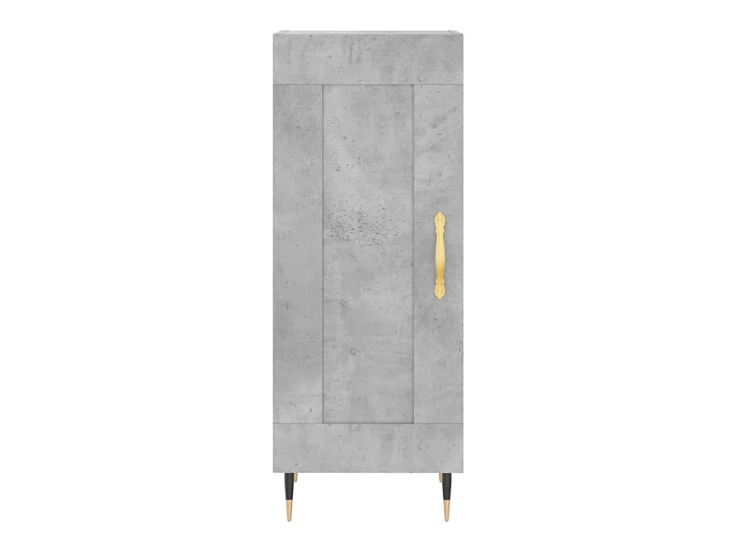 Aparador buffet cómoda armario mueble organizador cocina salón salón alto 34,5 x 34 x 180 cm madera contrachapada gris 02_0034273