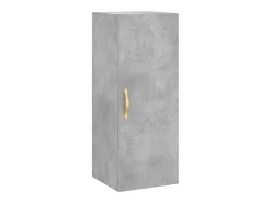 Aparador buffet cómoda armario mueble organizador cocina salón salón alto 34,5 x 34 x 180 cm madera contrachapada gris 02_0034273