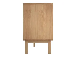 Aparador Buffet Cómoda Armario Unidad de Almacenamiento Organizador Cocina Salón Salón y 113,5 x 43 x 73 cm Madera Maciza Pino Gris 02_0036187