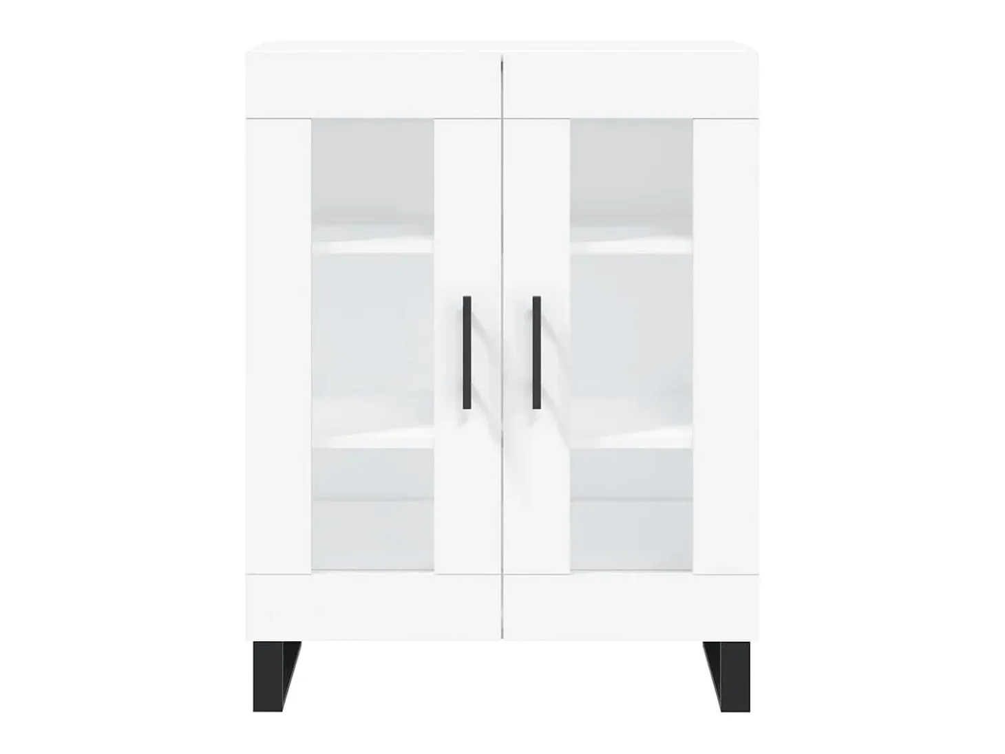 Aparador buffet cómoda armario mueble organizador cocina salón salón alto 69,5 x 34 x 180 cm madera contrachapada blanco 02_0032549