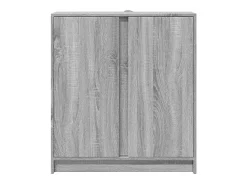 Aparador buffet cómoda armario mueble organizador cocina salón salón con Sonoma LED 77 x 34 x 85 cm madera contrachapada gris 02_0029824