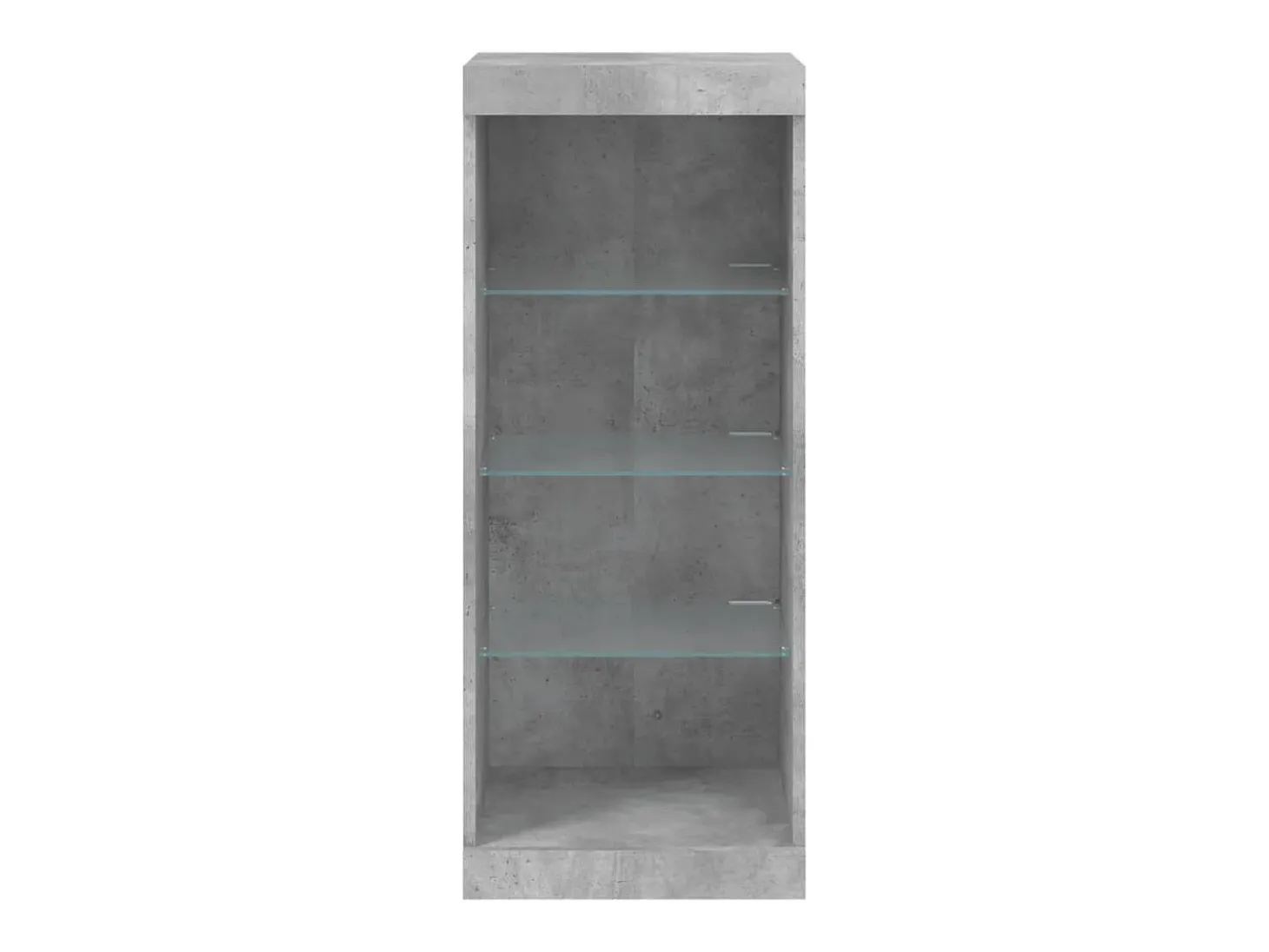 Aparador buffet cómoda armario mueble organizador cocina salón salón con luces LED 41 x 37 x 100 cm gris 02_0029997