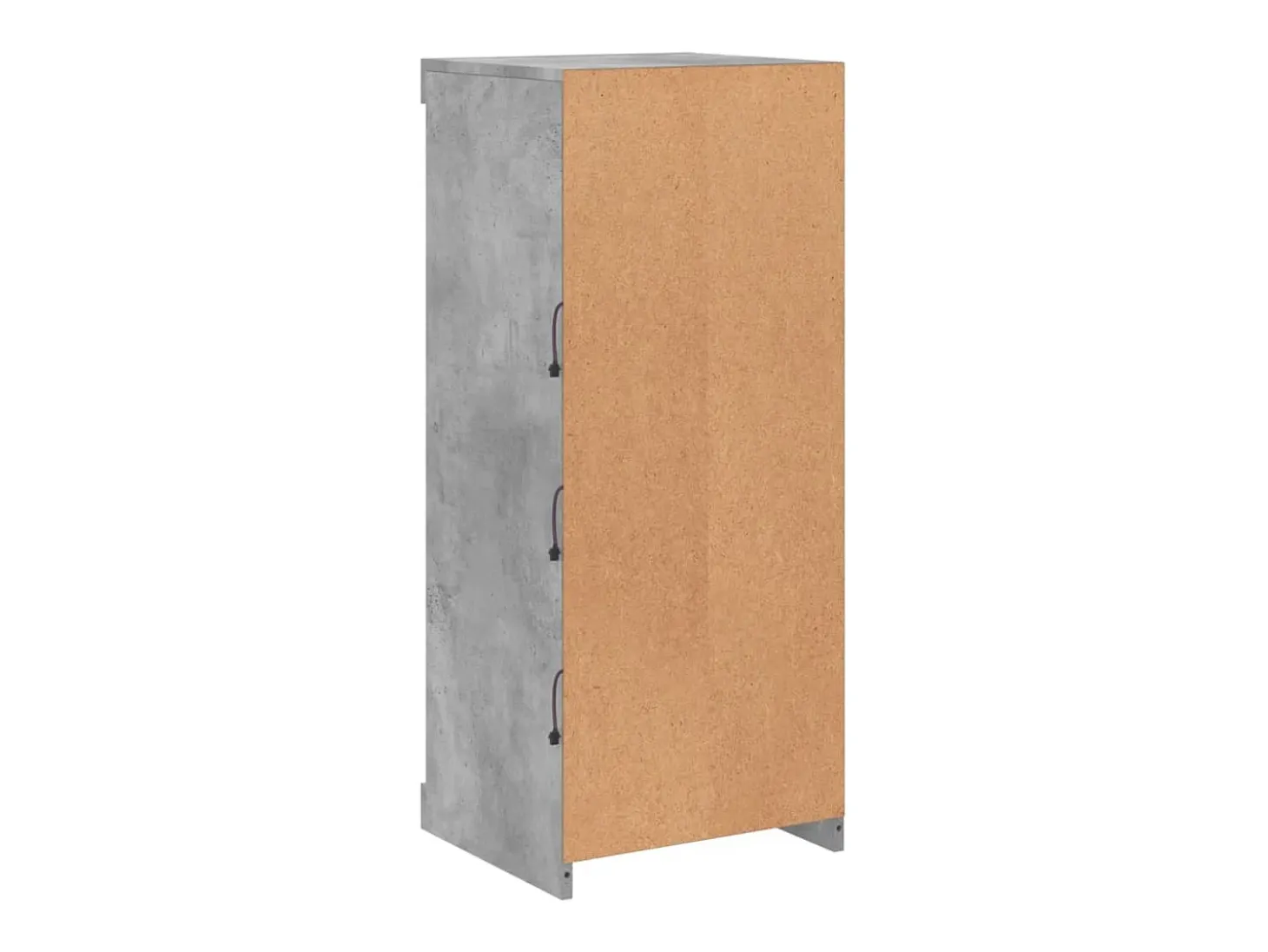 Aparador buffet cómoda armario mueble organizador cocina salón salón con luces LED 41 x 37 x 100 cm gris 02_0029997