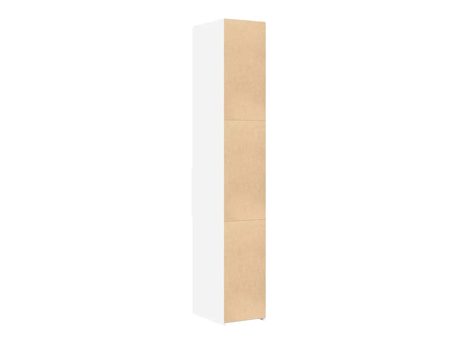 Aparador buffet cómoda armario mueble organizador cocina salón salón alto 30 x 42,5 x 185 cm madera contrachapada blanco 02_0032256