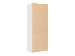 Aparador buffet cómoda armario mueble organizador cocina salón salón alto 70 x 42,5 x 185 cm madera contrachapada blanco 02_0032766