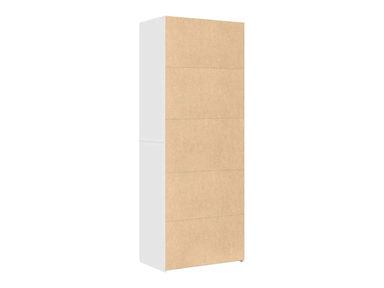 Aparador buffet cómoda armario mueble organizador cocina salón salón alto 70 x 42,5 x 185 cm madera contrachapada blanco 02_0032766