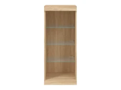 Aparador buffet cómoda armario mueble organizador cocina salón salón con luces LED sonoma 41 x 37 x 100 cm marrón 02_0029958