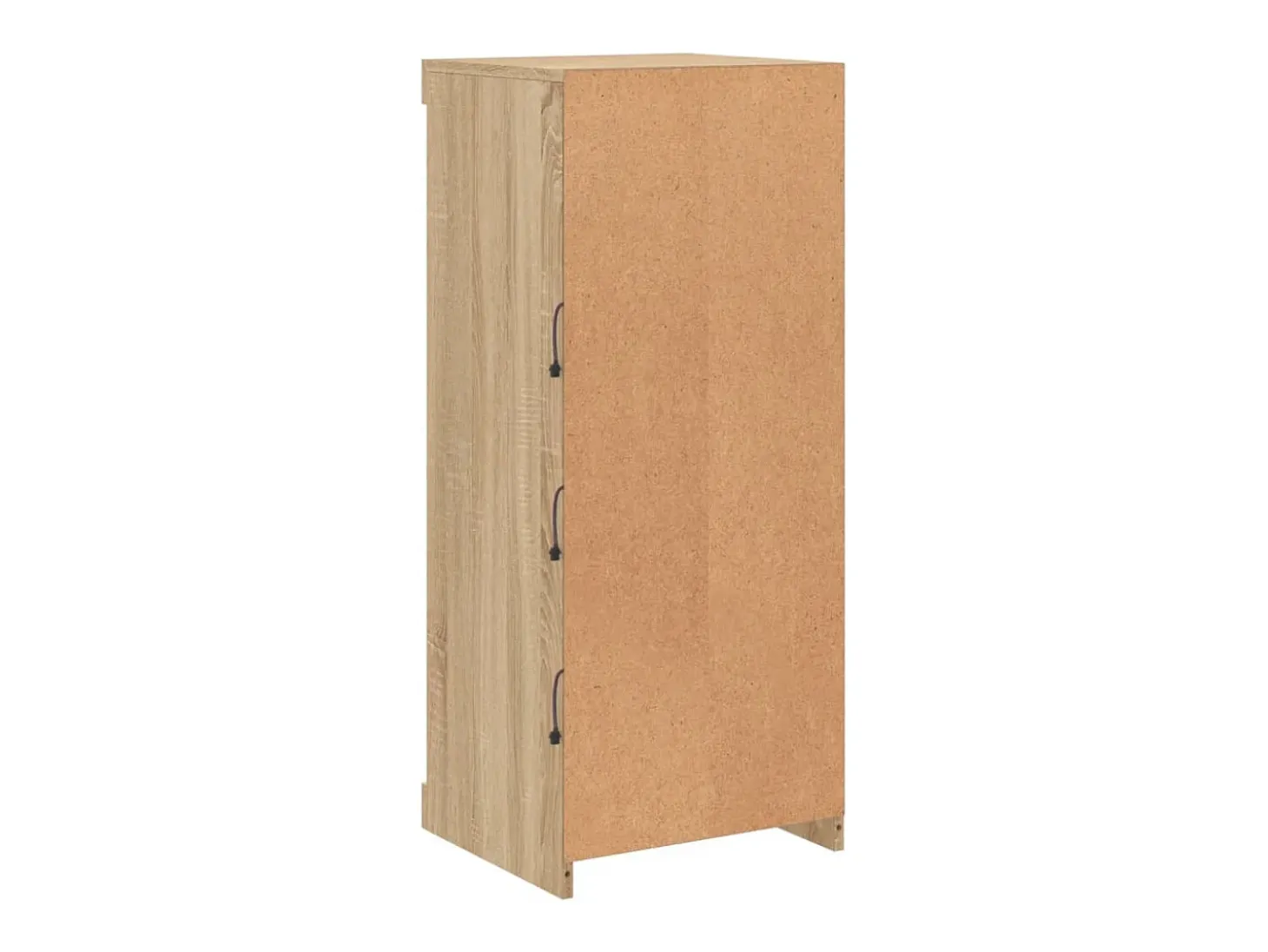 Aparador buffet cómoda armario mueble organizador cocina salón salón con luces LED sonoma 41 x 37 x 100 cm marrón 02_0029958