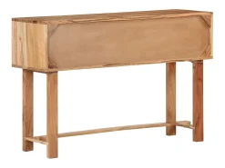 Aparador buffet cómoda armario mueble organizador cocina salón salón 115 x 35 x 75 cm madera maciza de acacia marrón 02_0029527