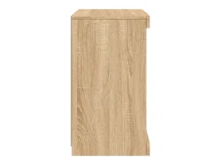 Aparador buffet cómoda armario mueble organizador cocina salón salón con luces LED sonoma 41 x 37 x 67 cm marrón 02_0029962