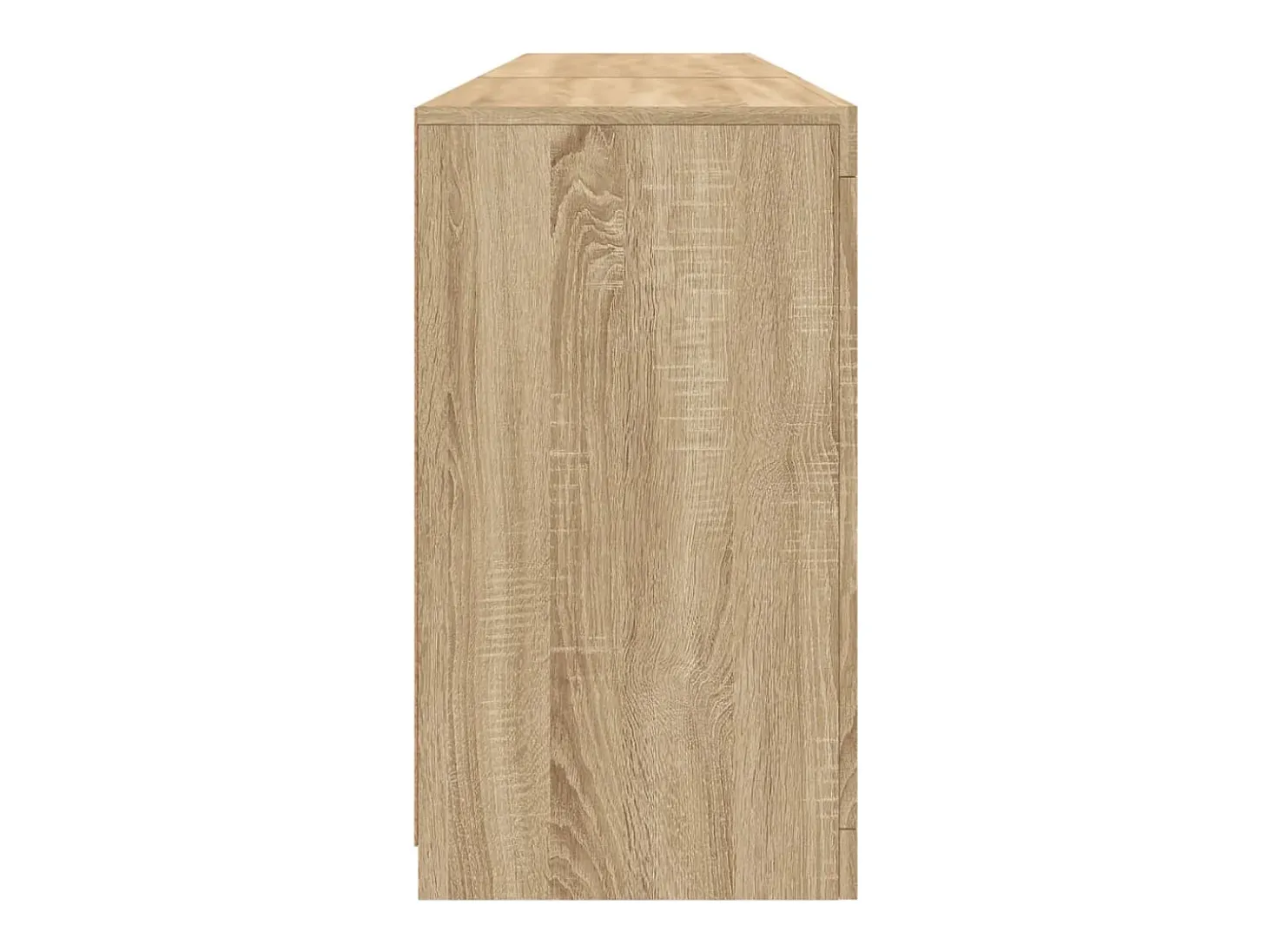 Aparador buffet cómoda armario mueble organizador cocina salón salón con luces LED sonoma 181,5 x 37 x 67 cm marrón 02_0029950
