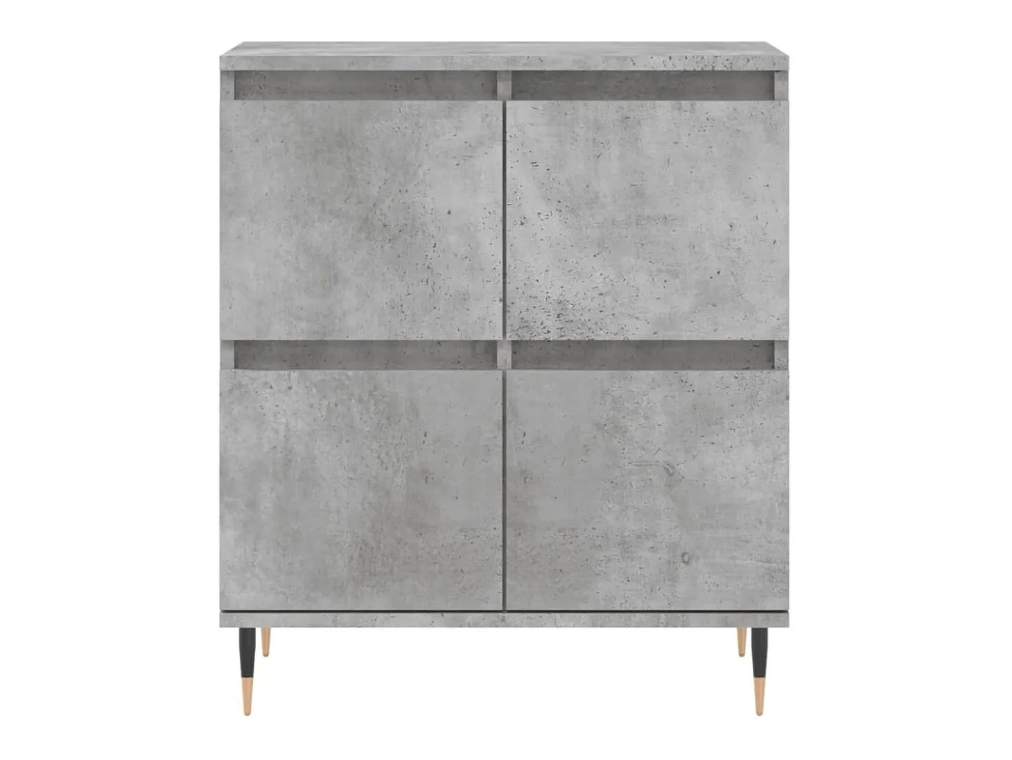 Aparador buffet cómoda armario mueble organizador cocina salón salón 3 piezas madera contrachapada gris 02_0037136