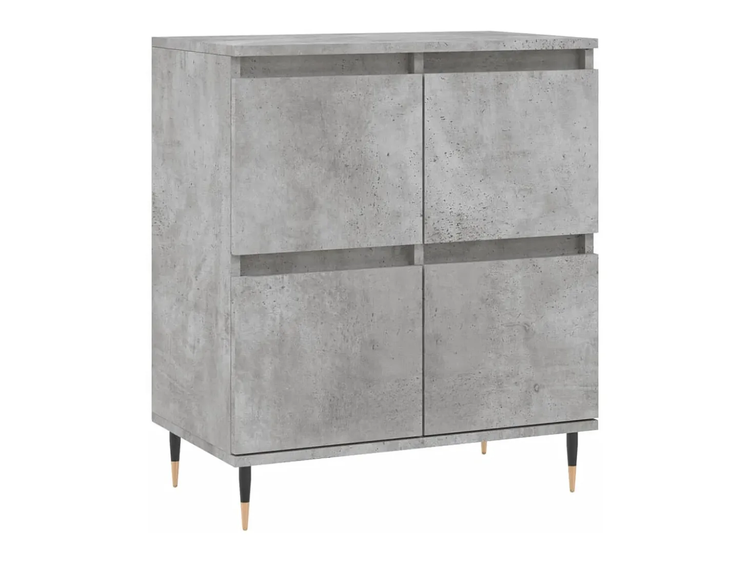 Aparador buffet cómoda armario mueble organizador cocina salón salón 3 piezas madera contrachapada gris 02_0037136