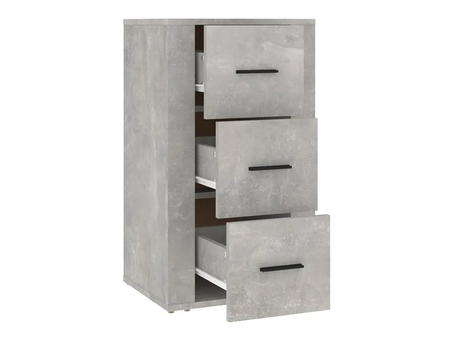 Aparador buffet cómoda armario mueble organizador cocina salón salón 40 x 33 x 70 cm madera contrachapada gris 02_0031925