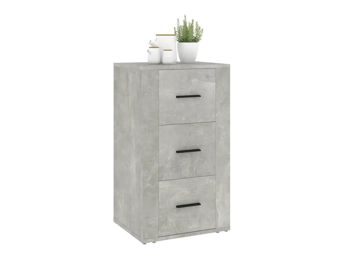 Aparador buffet cómoda armario mueble organizador cocina salón salón 40 x 33 x 70 cm madera contrachapada gris 02_0031925