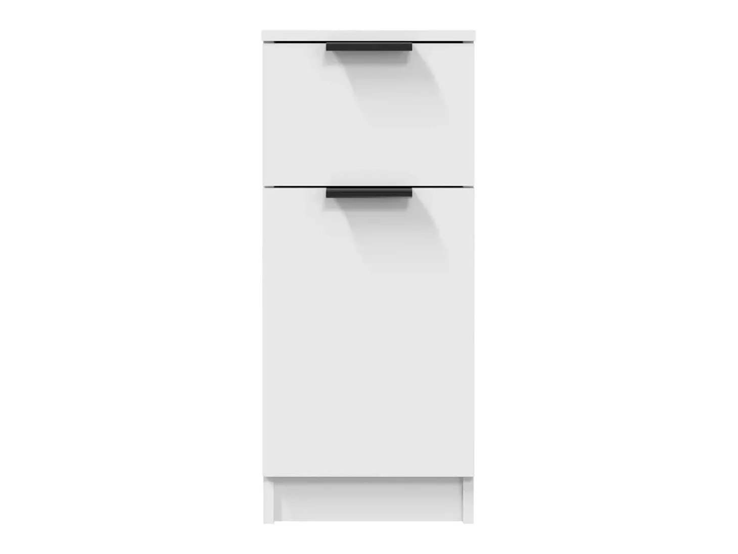 Aparador buffet cómoda armario mueble organizador cocina salón salón juego de 2 30 x 30 x 70 cm blanco madera contrachapada 02_0036650