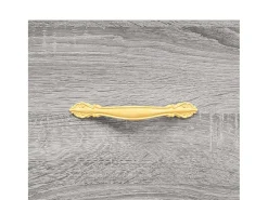 Aparador buffet cómoda armario unidad de almacenamiento organizador cocina salón salón Sonoma 69,5 x 34 x 90 cm madera contrachapada gris 02_0036453