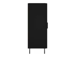 Aparador buffet cómoda armario mueble organizador cocina salón salón 34,5 x 34 x 90 cm madera contrachapada negra 02_0035886